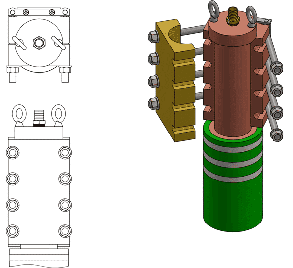 An EAF/LMF cylindrical terminal design